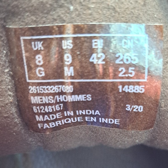 Clarks Collection Men's Casual Brown Leather Lace Up Comfort Shoes US Size 9 M - Picture 8 of 8